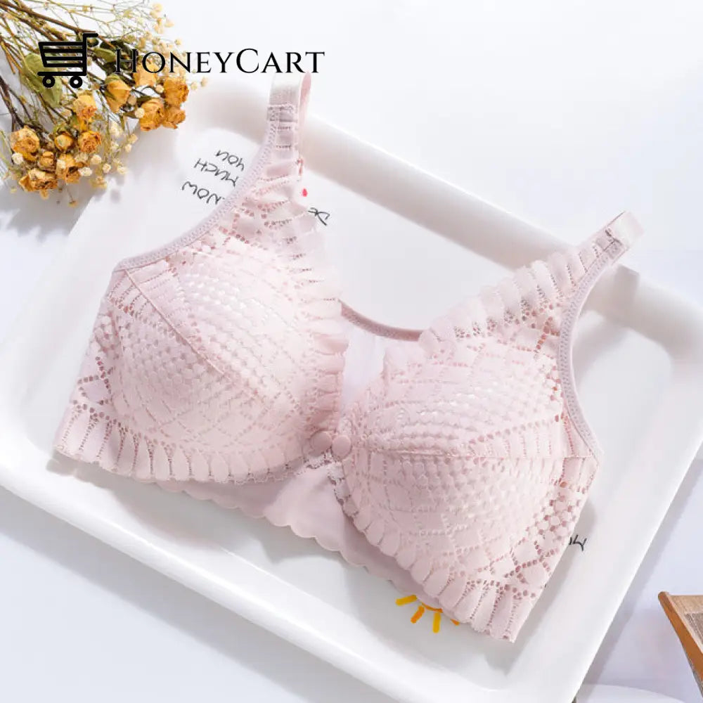 Breastfeeding Bras Maternity Nursing Bra For Feeding 668 Pink / One Size 34