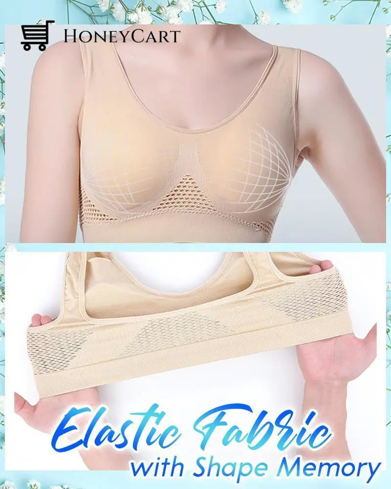 Breathable Comfort Air Bra Nude / S
