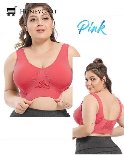 Breathable Comfort Air Bra Pink / S