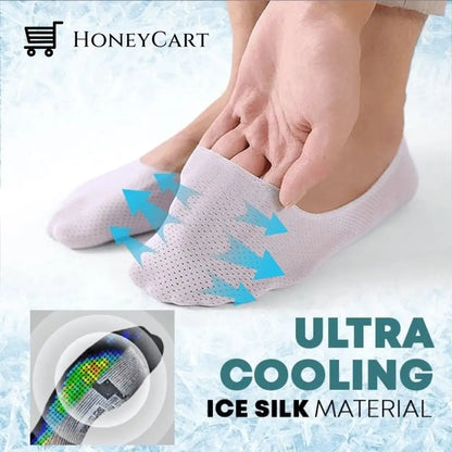 Breathable Ice Silk Socks - No Show Low Cut For Mens And Womens