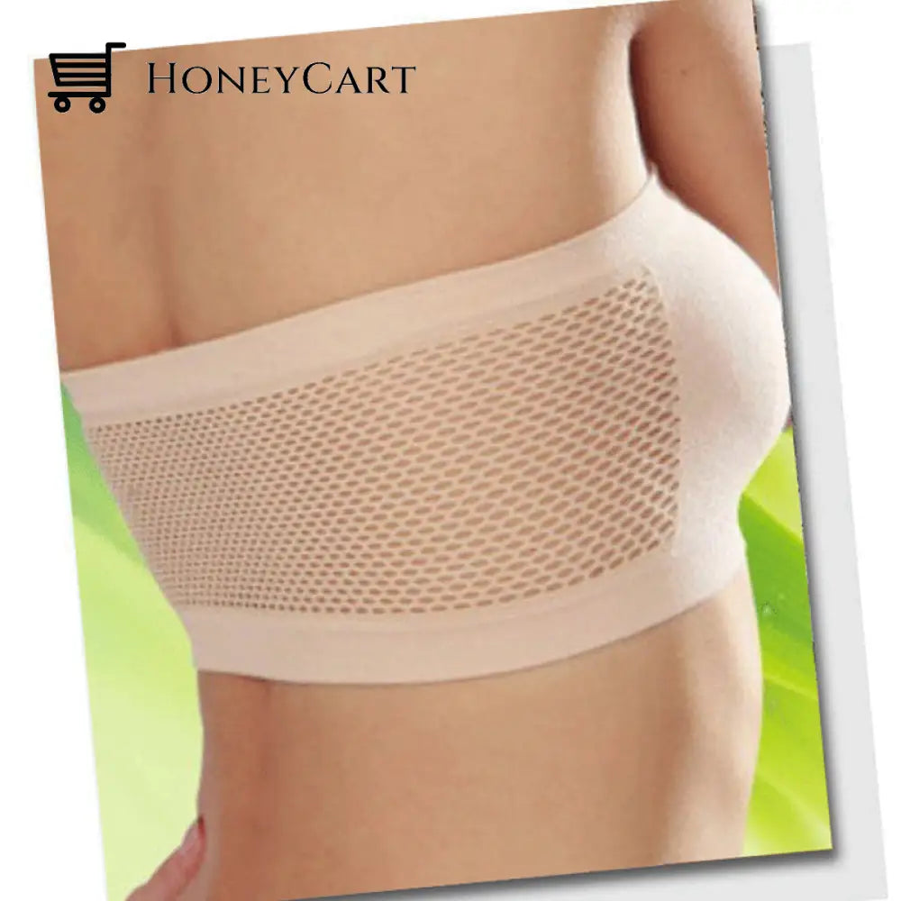 Breathable Mesh Anti-Exposed Tube Top