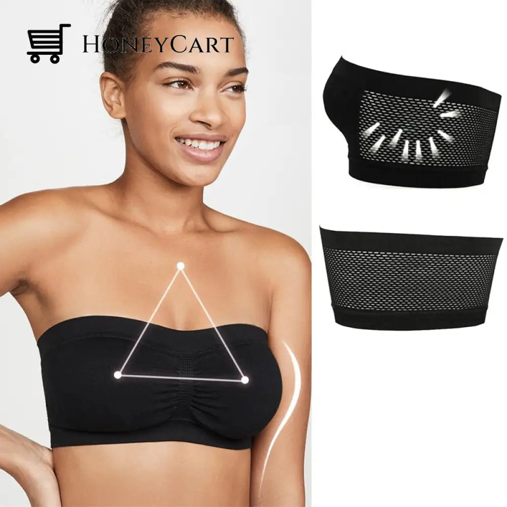 Breathable Mesh Anti-Exposed Tube Top