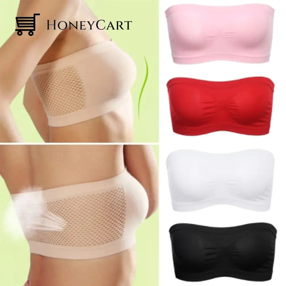 Breathable Mesh Anti-Exposed Tube Top