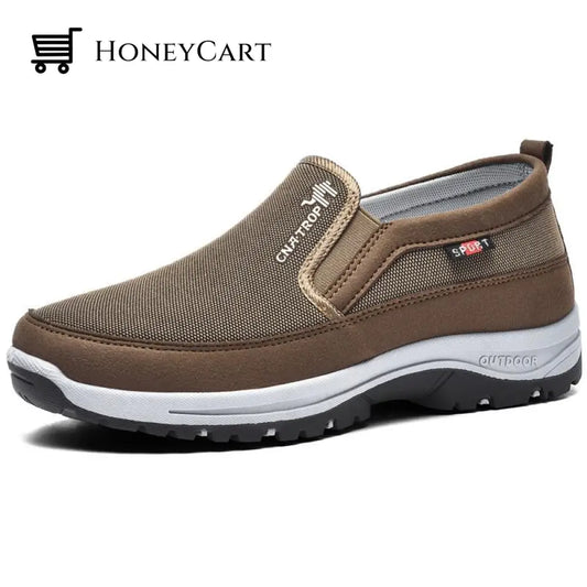 Breathable Orthopedic Travel Plimsolls Khaki / 5
