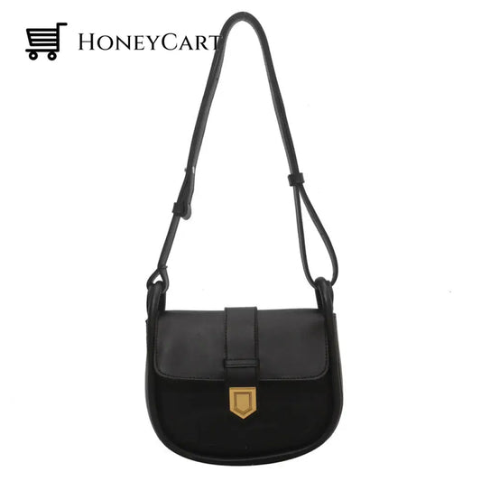 Buckle Commuter Bag Black