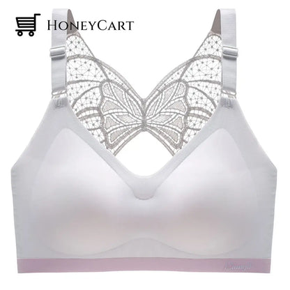 Butterfly Comfy Wirefree Bra Gray / M Underwear