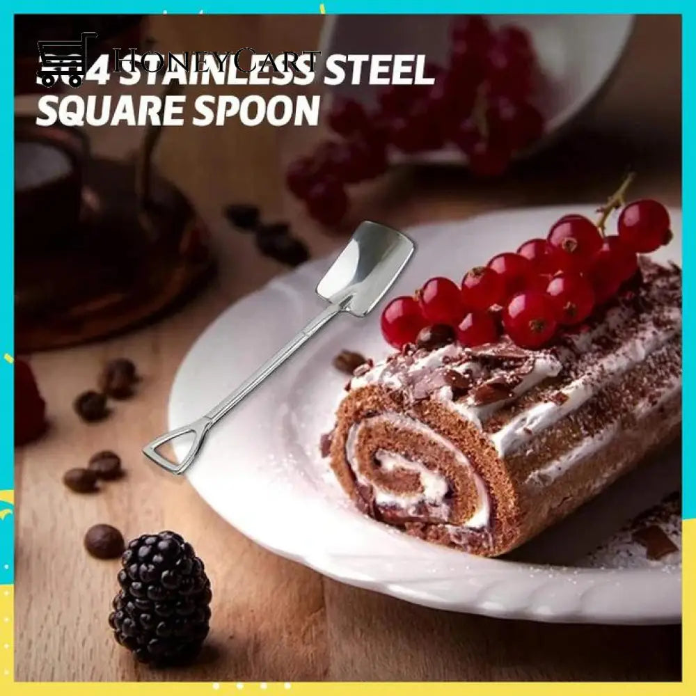 Buttylifecreative Dessert Ice Cream 304 Stainless Steel Spade Spoon Kitchen