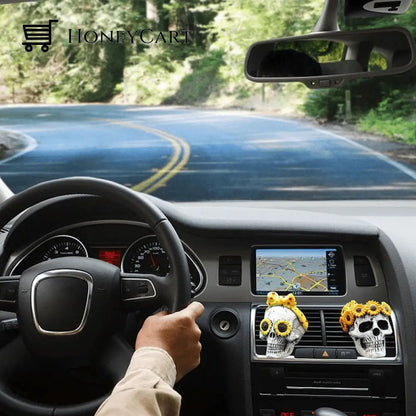 Buttylife(Early Halloween Promotion) Evil Skulls With Air Freshener Car Accessories