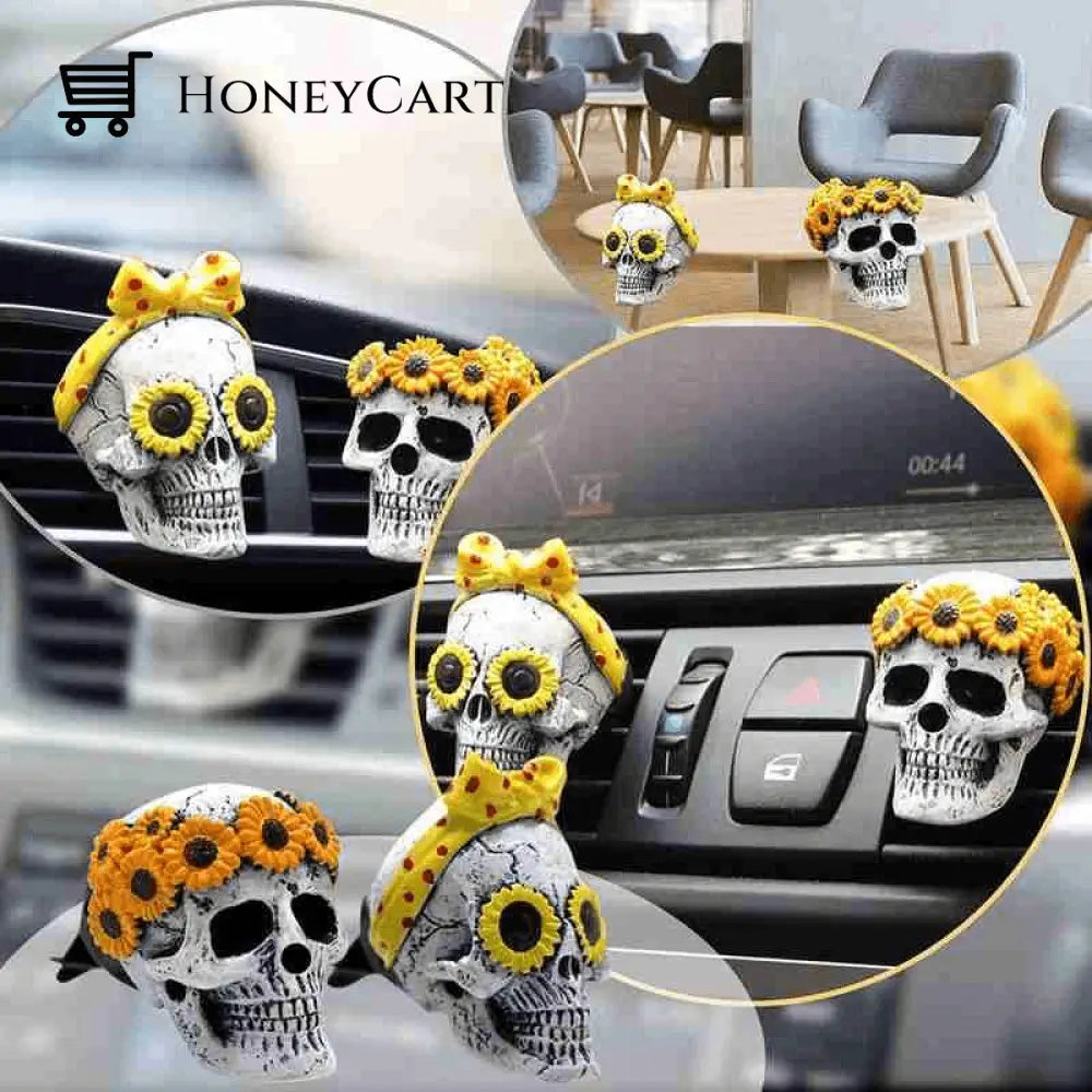 Buttylife(Early Halloween Promotion) Evil Skulls With Air Freshener Car Accessories