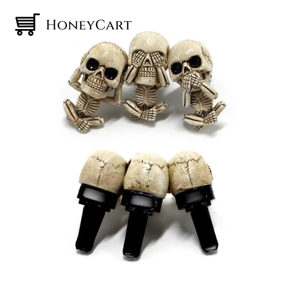 Buttylife(Early Halloween Promotion) Evil Skulls With Air Freshener Car Accessories