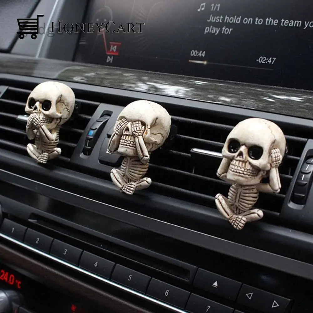 Buttylife(Early Halloween Promotion) Evil Skulls With Air Freshener Car Accessories