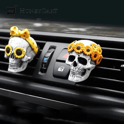 Buttylife(Early Halloween Promotion) Evil Skulls With Air Freshener Set A (2Pcs) Car Accessories