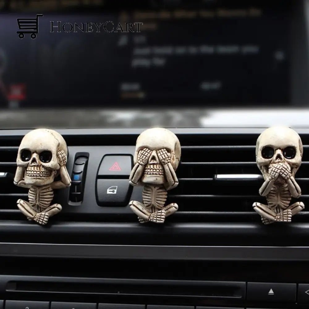 Buttylife(Early Halloween Promotion) Evil Skulls With Air Freshener Set B (3Pcs) Car Accessories