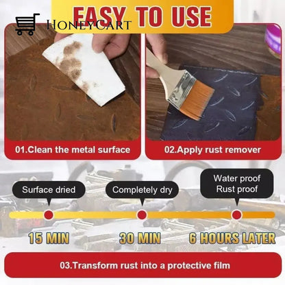 Buy 2 Get 1 Free Water-Based Metal Rust Remover