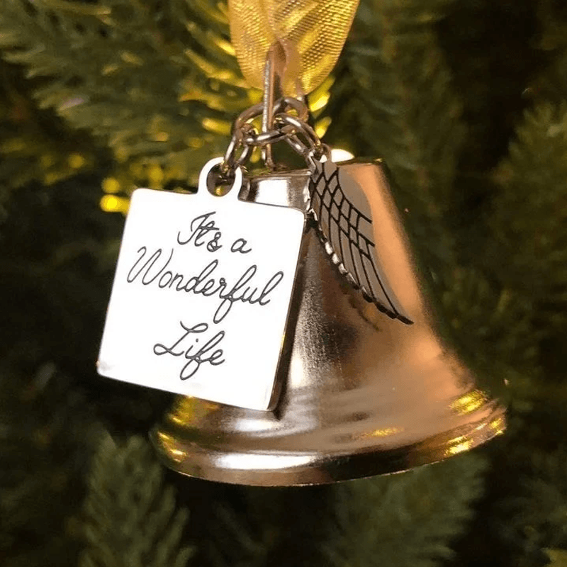 ❤🎅Christmas ornaments angel wings bell-memorial christmas gift🎁