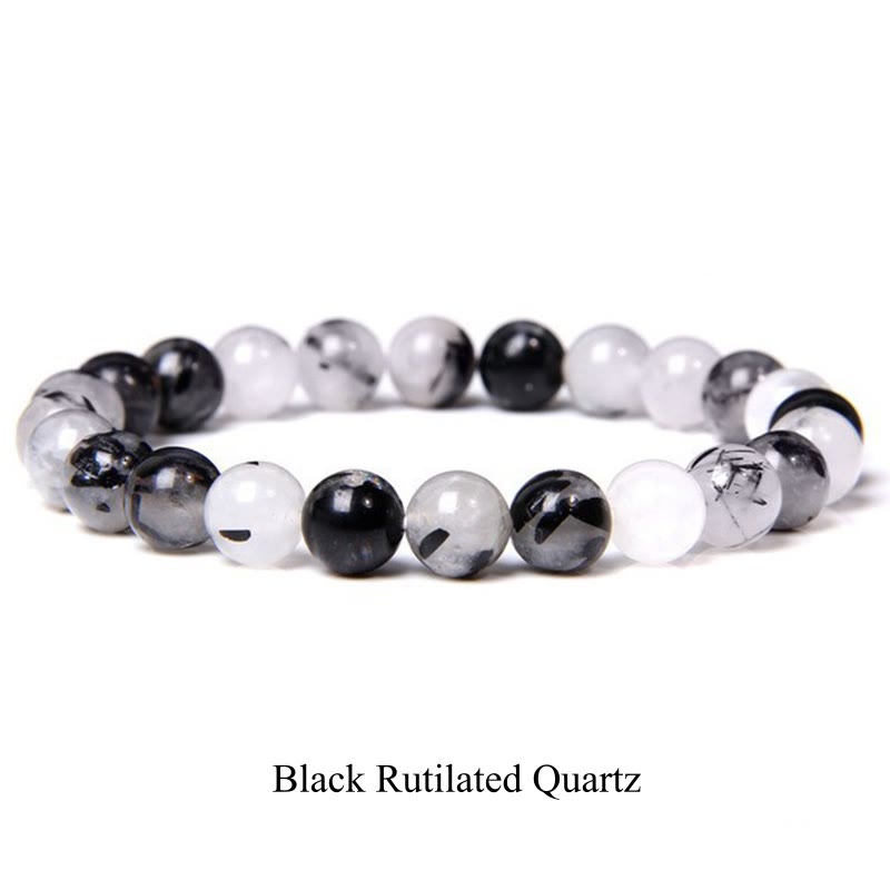 Natural Stone Quartz Healing Beads Bracelet