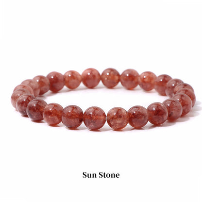 Natural Stone Quartz Healing Beads Bracelet