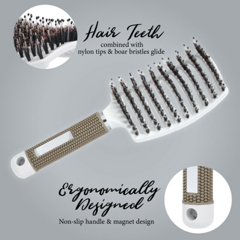 🎁 Bristle Nylon Hairbrush