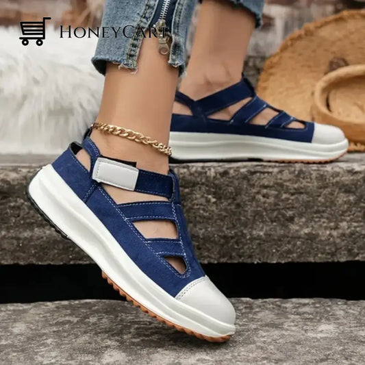 Canvas Sports Heel Support Women Breathable Shoes Sandals