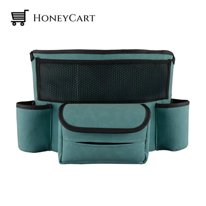Car Large Capacity Pu Storage Bag Blue