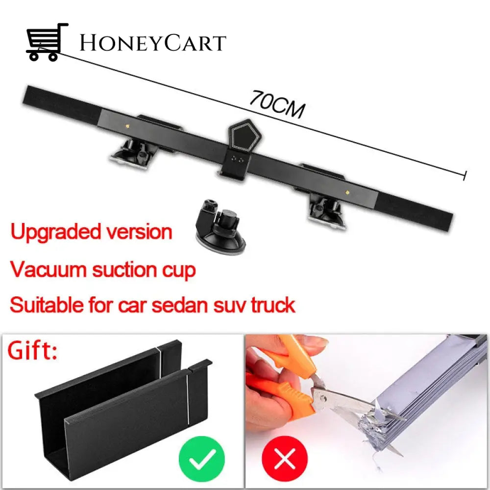 Car Retractable Curtain With Uv Protection 70Cm