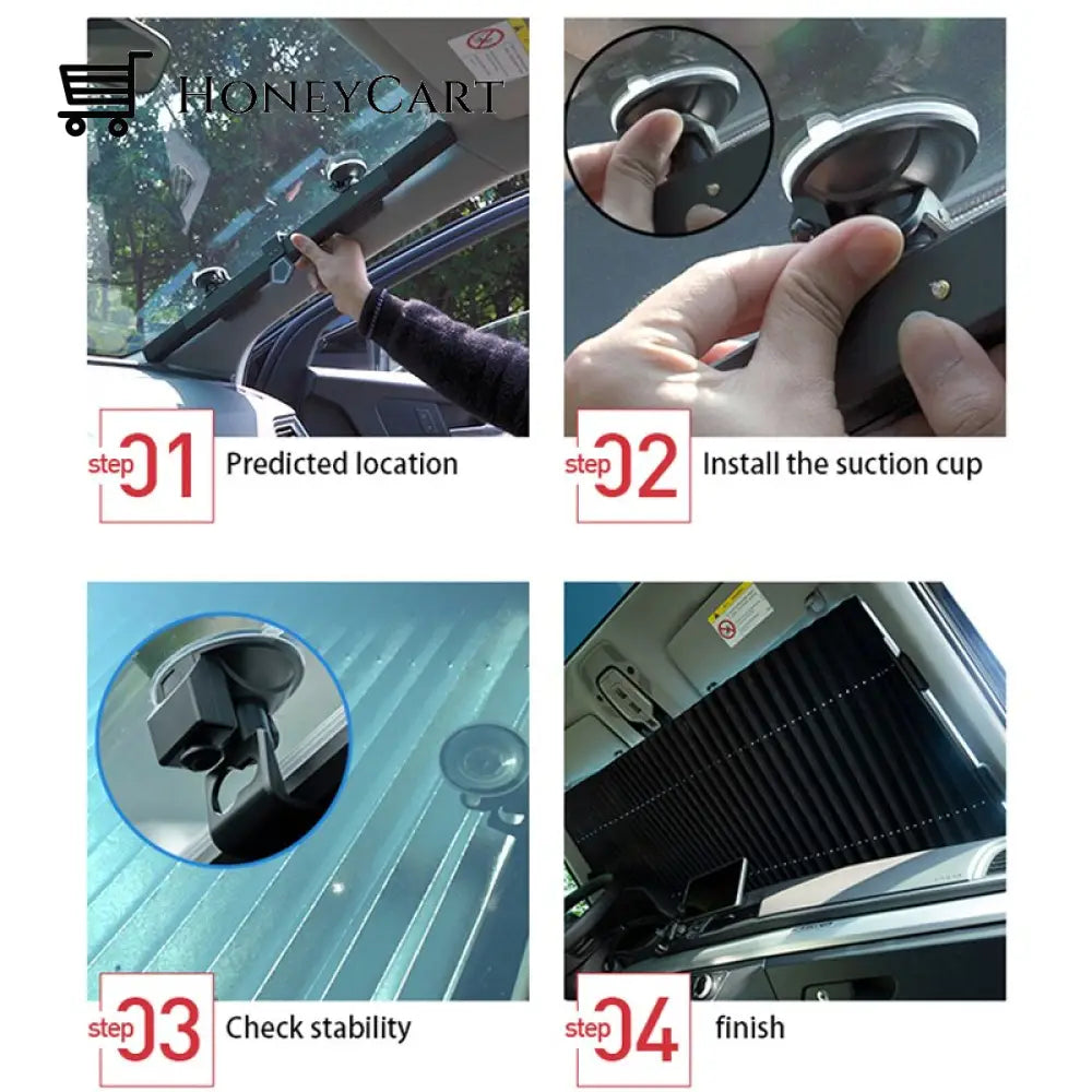 Car Retractable Curtain With Uv Protection