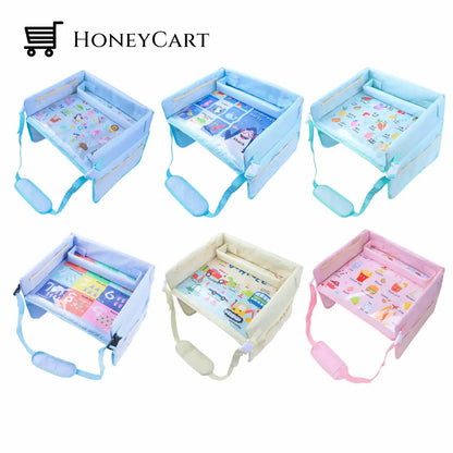 Car Seat Organizer Storage Waterproof Kids Travel Tray