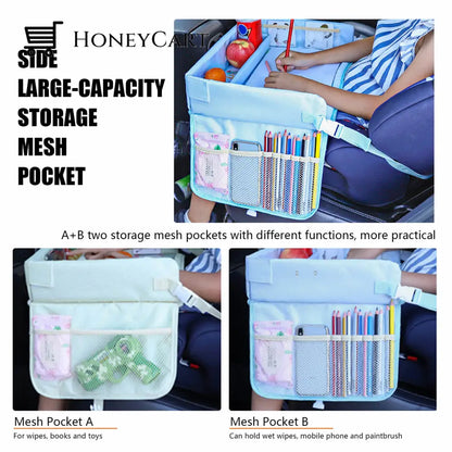 Car Seat Organizer Storage Waterproof Kids Travel Tray