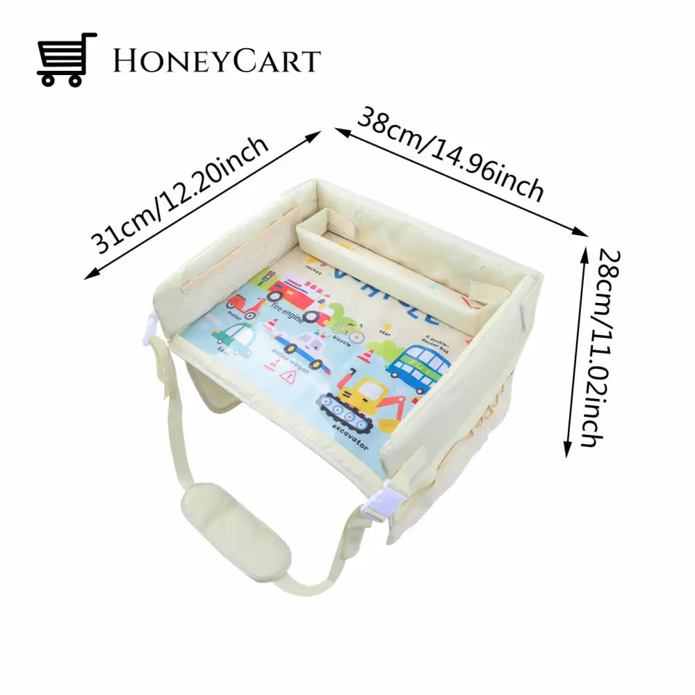 Car Seat Organizer Storage Waterproof Kids Travel Tray Vehicles Style