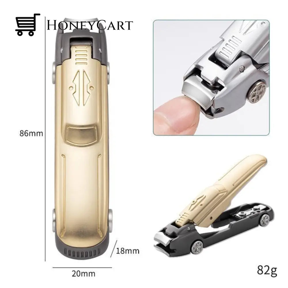 Car Shape Nail Clipper Light Gold Clippers