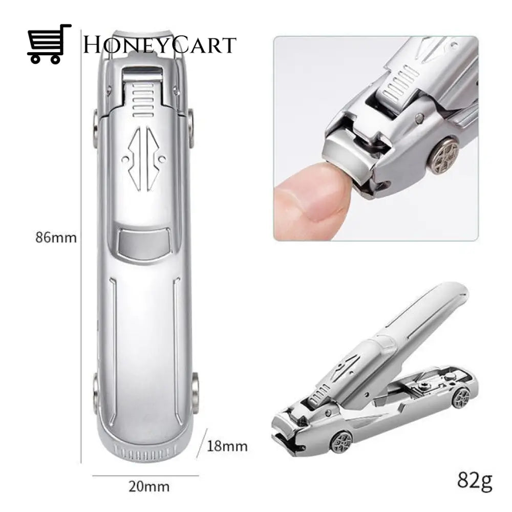 Car Shape Nail Clipper Silver Clippers