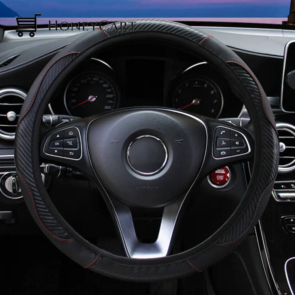 Car Steering Wheel Cover Black