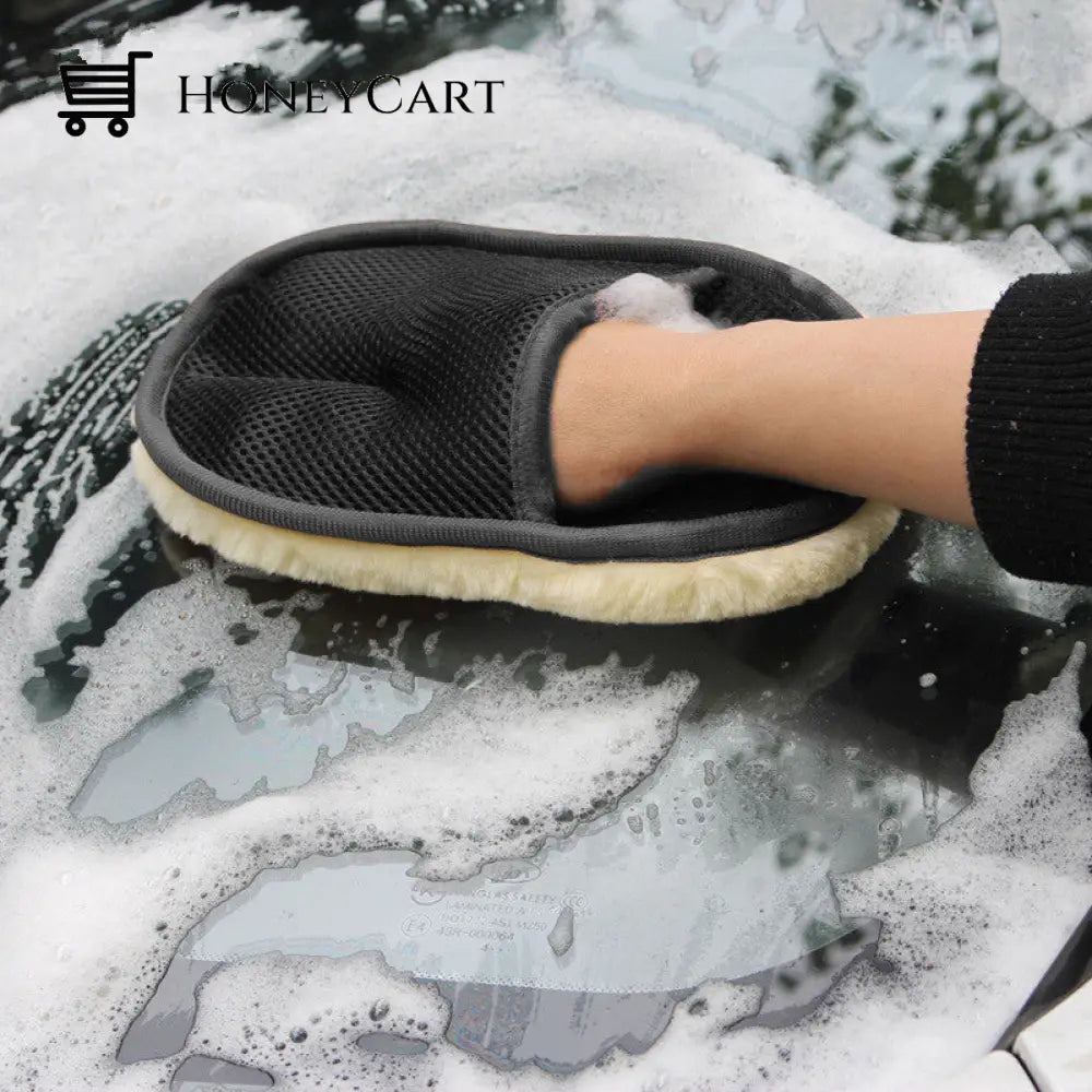 Car Styling Wool - Soft Washing Gloves Brush Wash