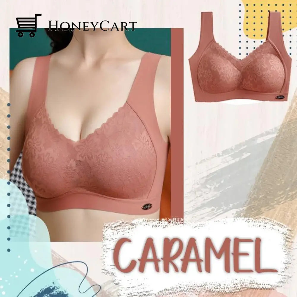 Cara Wirefree Seamless Lift Support Bra Winter 2022 M / Caramel Bras
