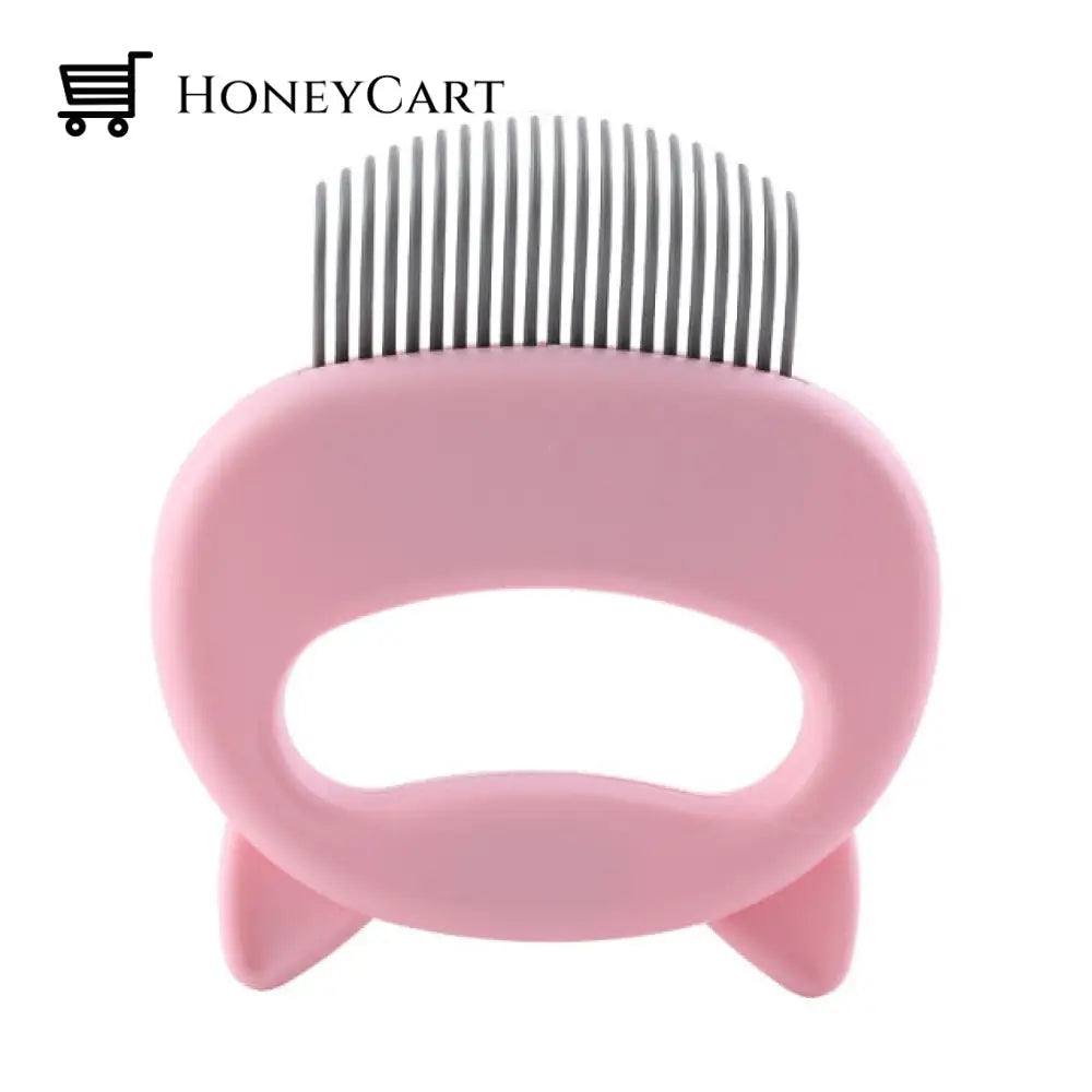 Cat Hair Remover Massage Comb Pink