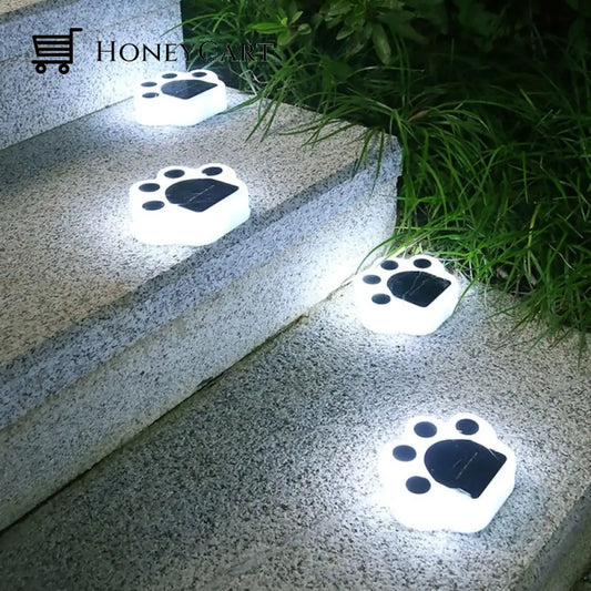 Cat Paw Solar Powered Outdoor Floor Lamps Gardening Accessories