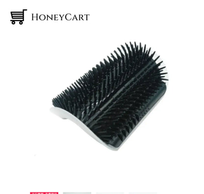 Cat Self Grooming Brush Black Silicon