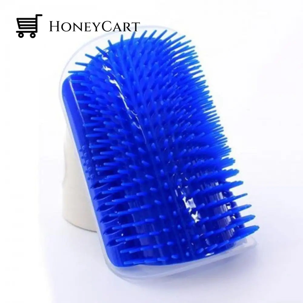 Cat Self Grooming Brush Blue 9X13Cm Silicon