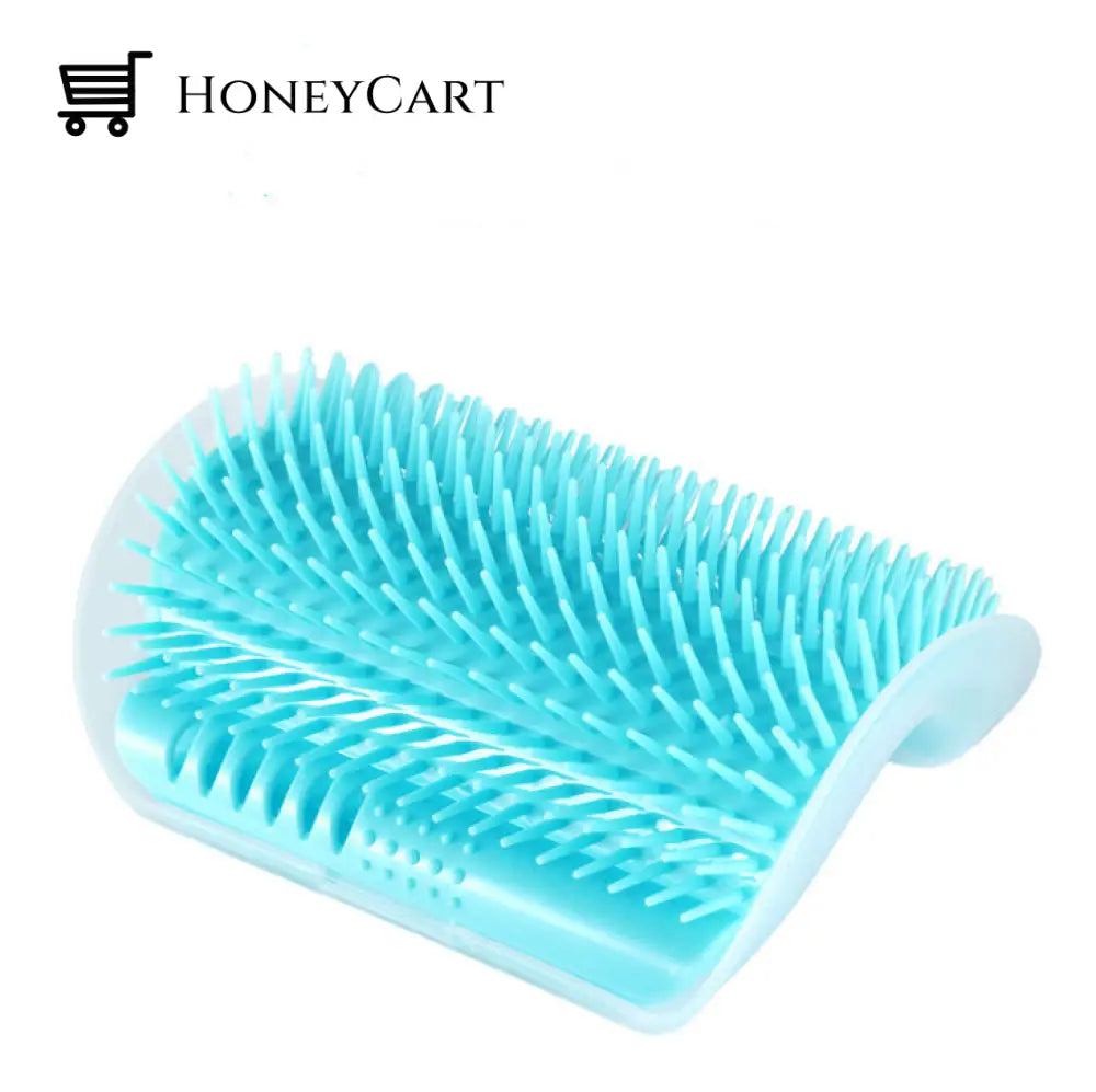 Cat Self Grooming Brush Lake Blue Silicon