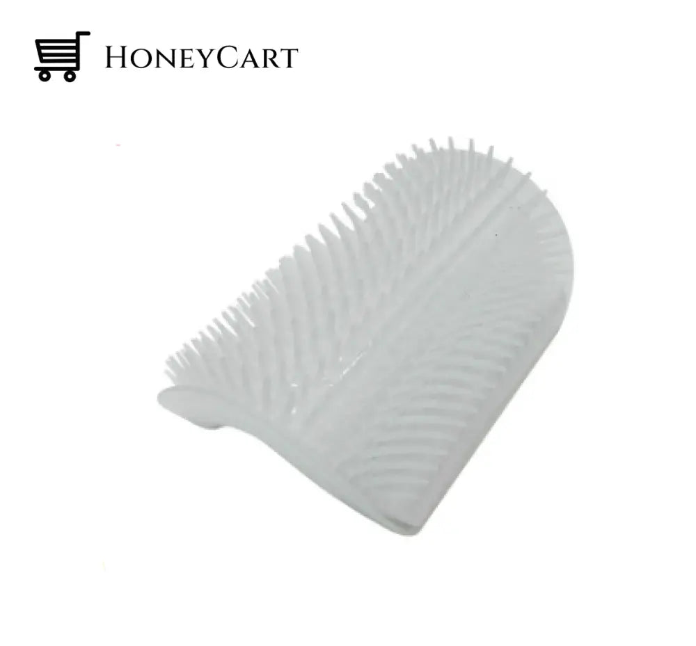 Cat Self Grooming Brush White Silicon