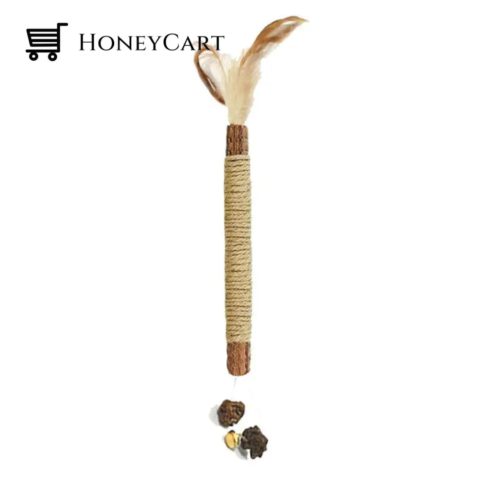 Cat Teeth Grinding Toy Feather Pattern / Buy One Get Free Tool