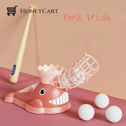 Catapult Baseball Set Pink Whale Kids Toys
