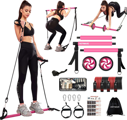 Pilates Bar Kit With Resistance Bands