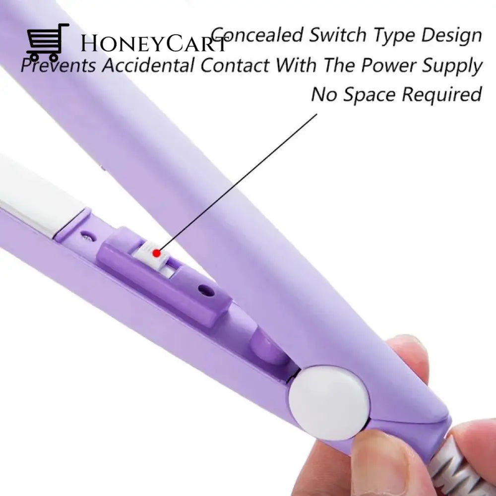 Ceramic Mini Hair Curler Purple