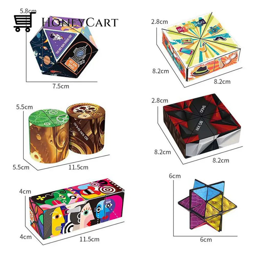 Changeable Magnetic 3D Magic Cube