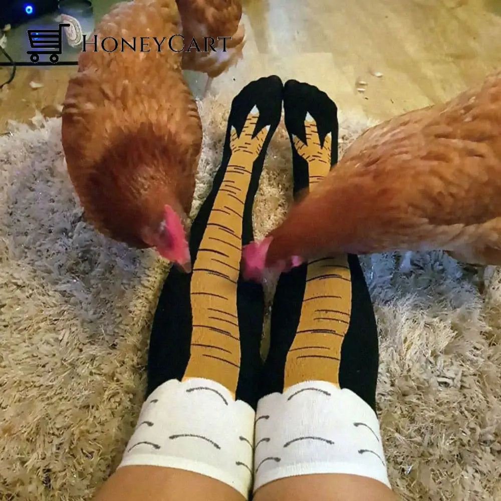 Chickn Feet Sox Orange / Knee Tool