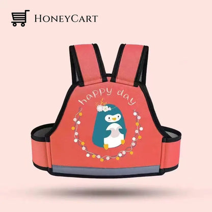 Child Safety Belt Cycling Harness Orange Penguin