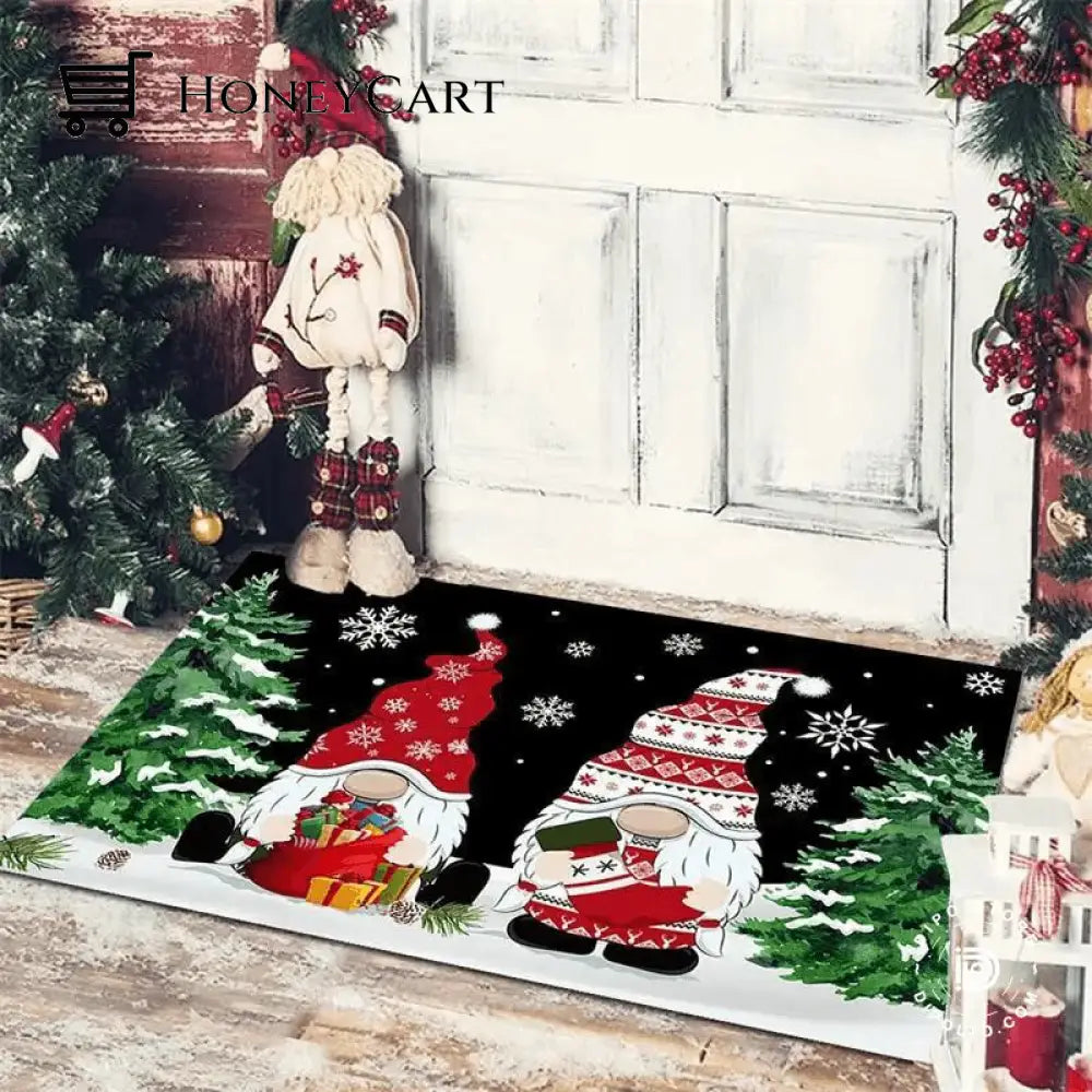 Christmas Floor Mat Entrance Doormat Bedroom Bath Toilet Anti Slip Carpet 2023 Color 10 Merry