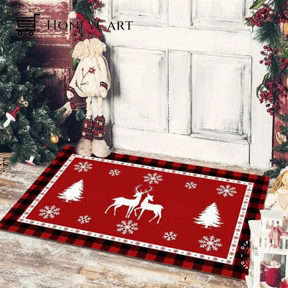Christmas Floor Mat Entrance Doormat Bedroom Bath Toilet Anti Slip Carpet 2023 Color 12 Merry