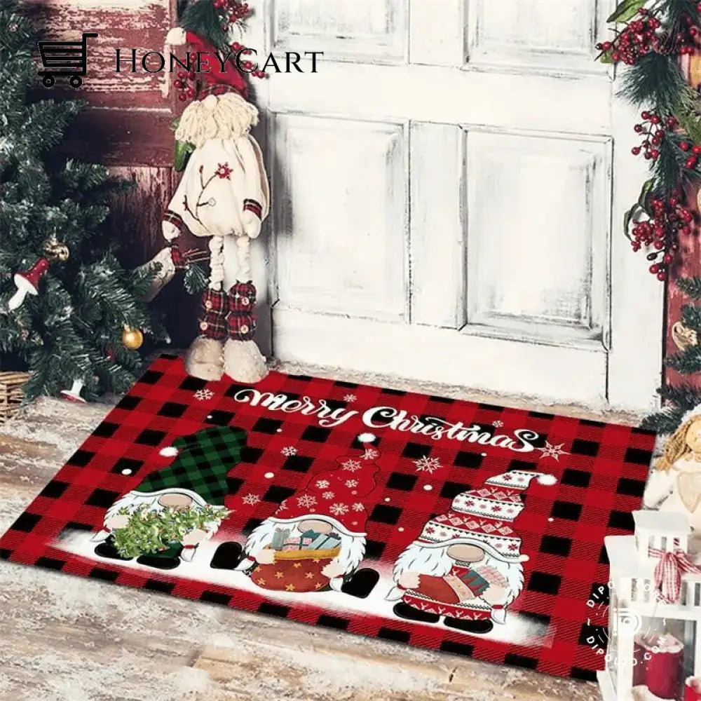 Christmas Floor Mat Entrance Doormat Bedroom Bath Toilet Anti Slip Carpet 2023 Color 14 Merry